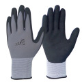 Forro antideslizante de nylon / poliéster Forro Sandy Nitrile Duty Work Gloves